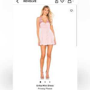 Privacy Please Erika Dress Satin Pink XXS